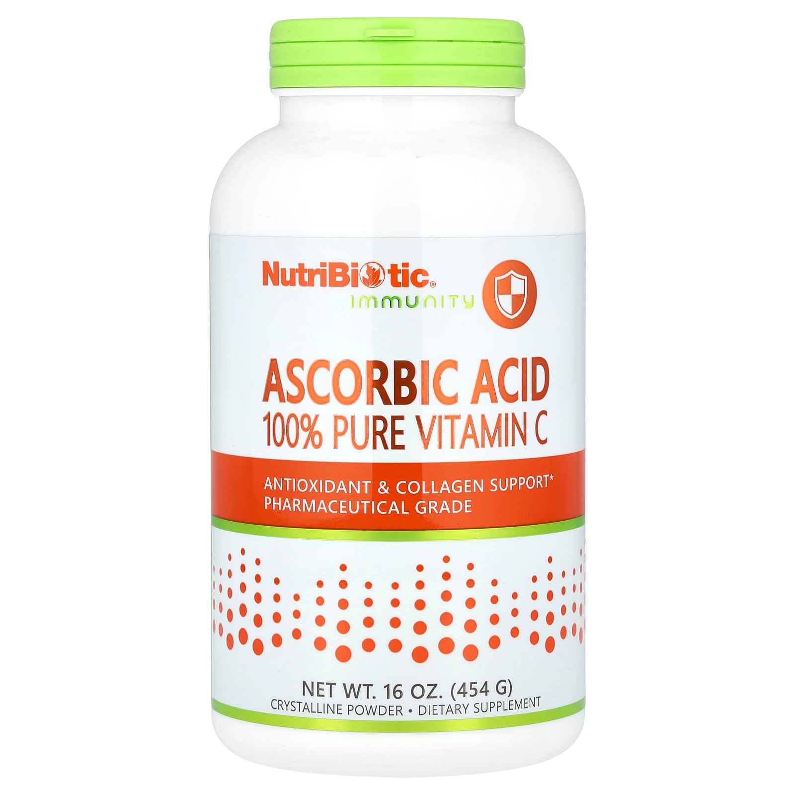 Аскорбінова кислота, NutriBiotic Ascorbic Acid, 454 г