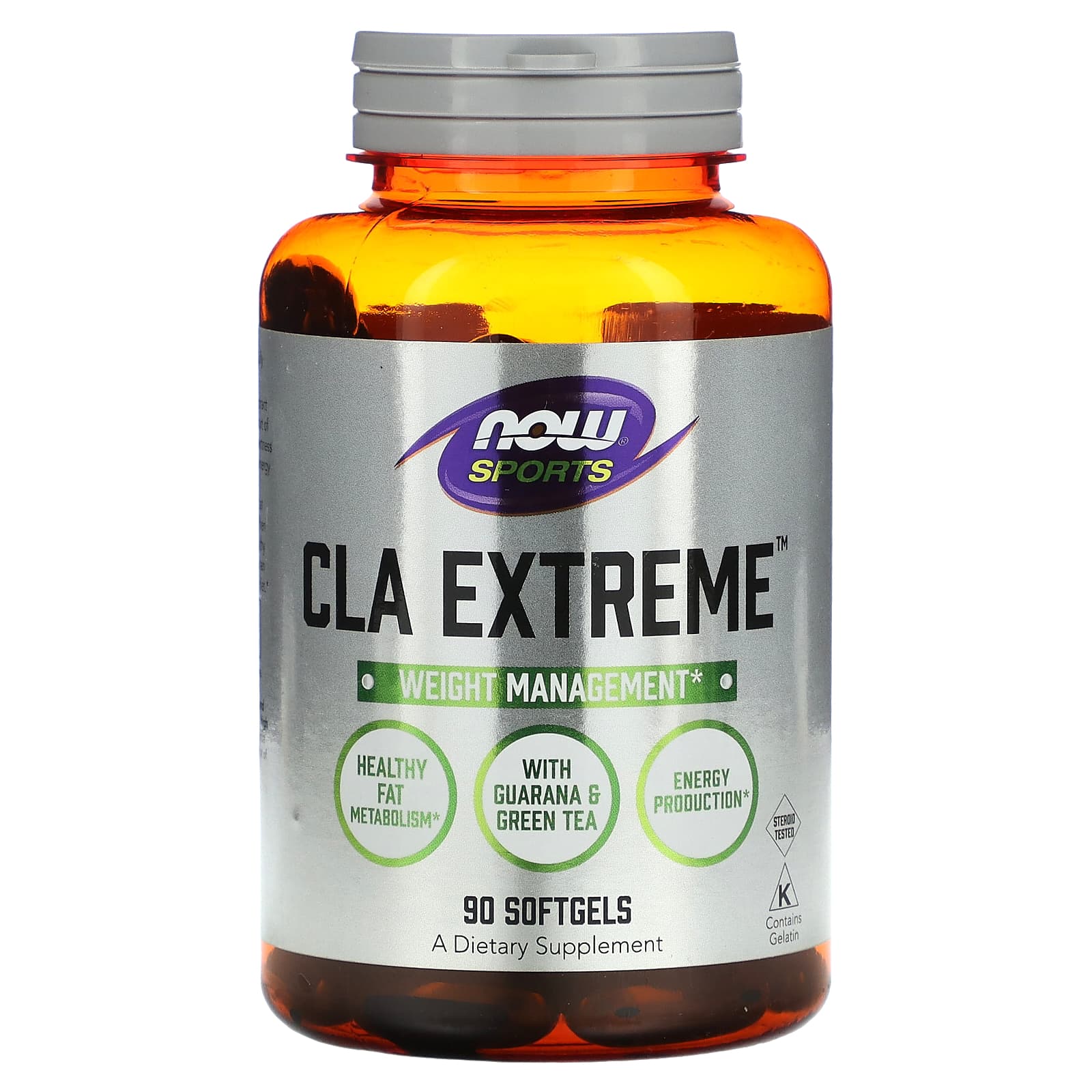 Кон'югована лінолева кислота, Now Foods CLA Extreme, 750 мг, 90 м'яких капсул