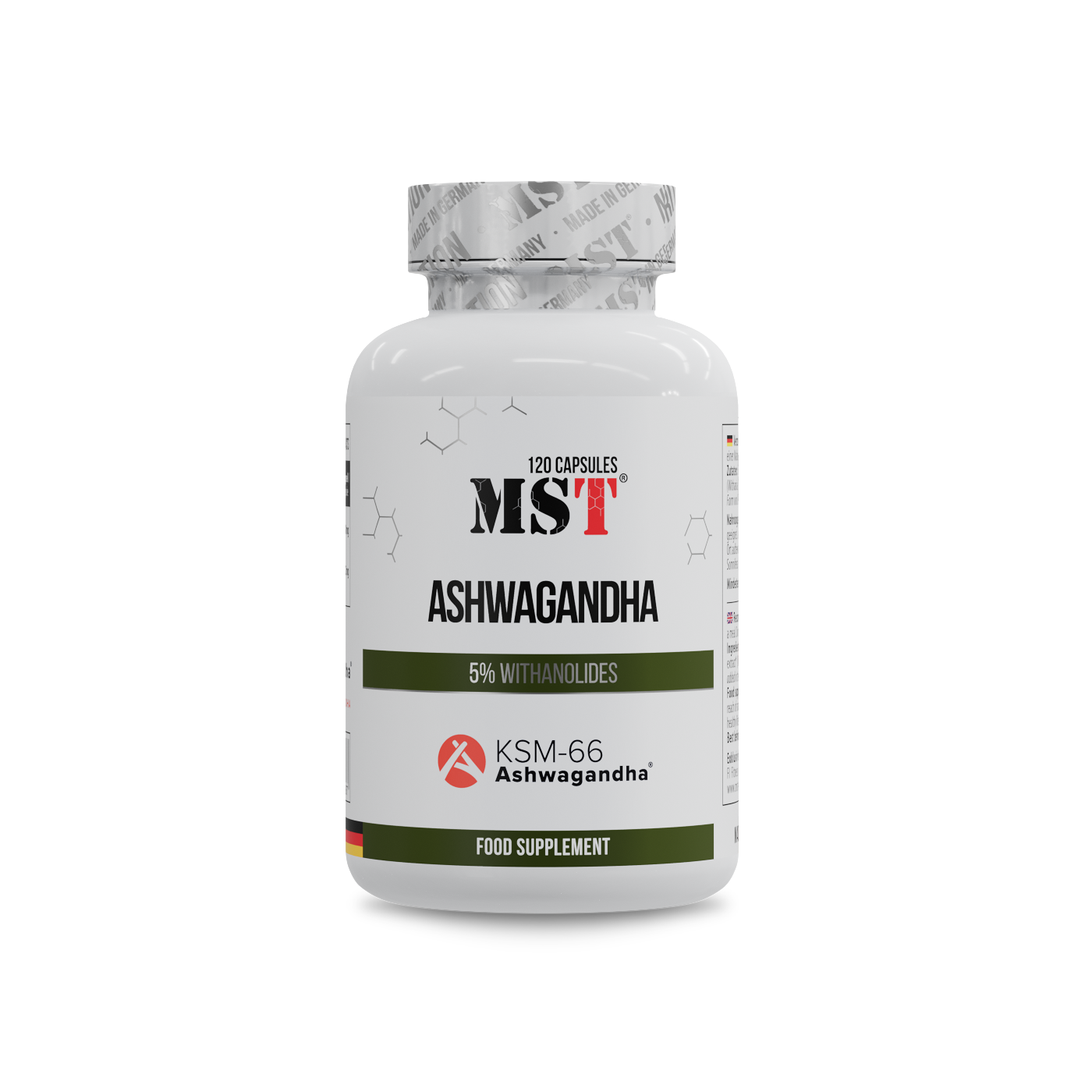 Ашваганда, MST Ashwagandha, 120 капсул