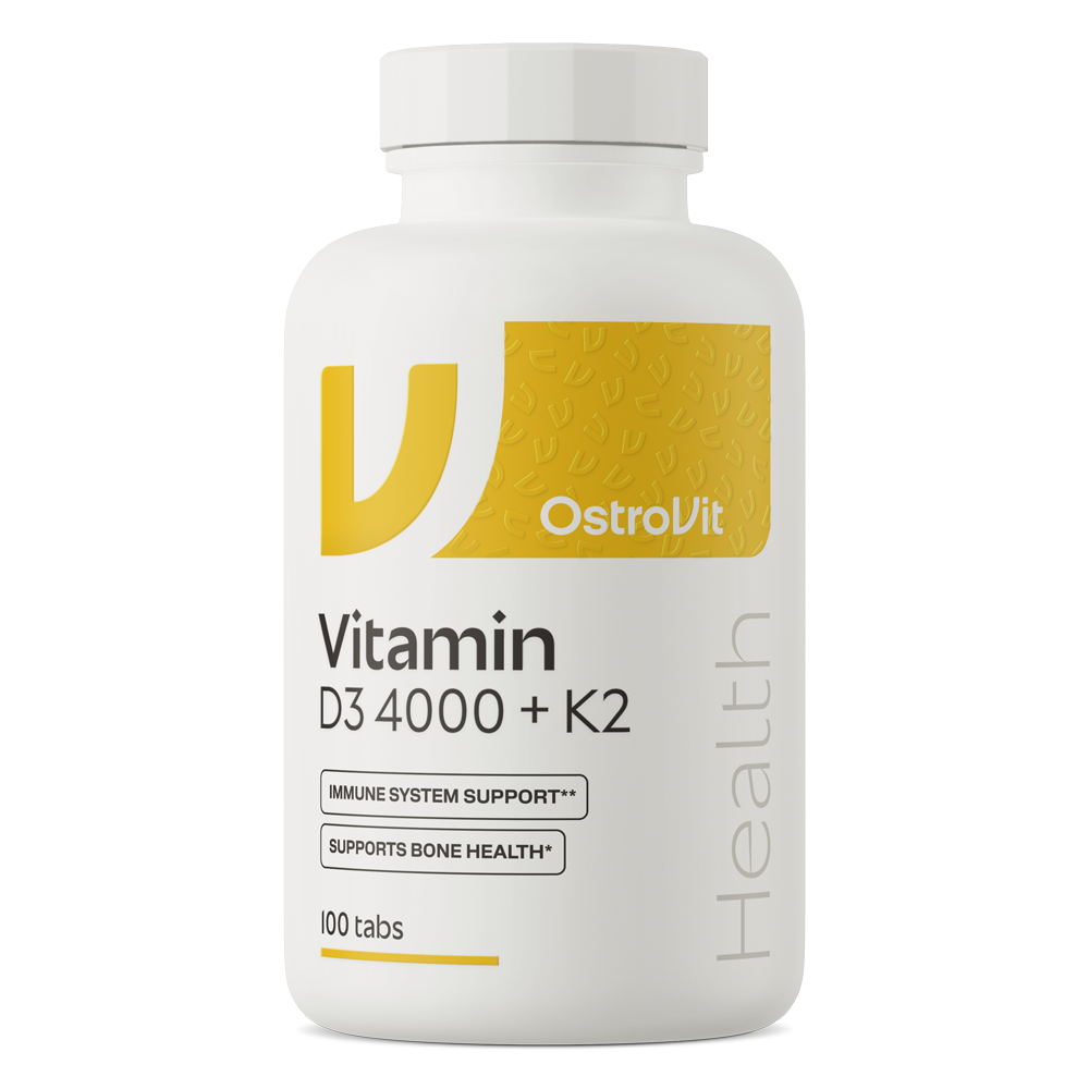 Вітамін D3 та K2, OstroVit D3+K2, 90 капсул