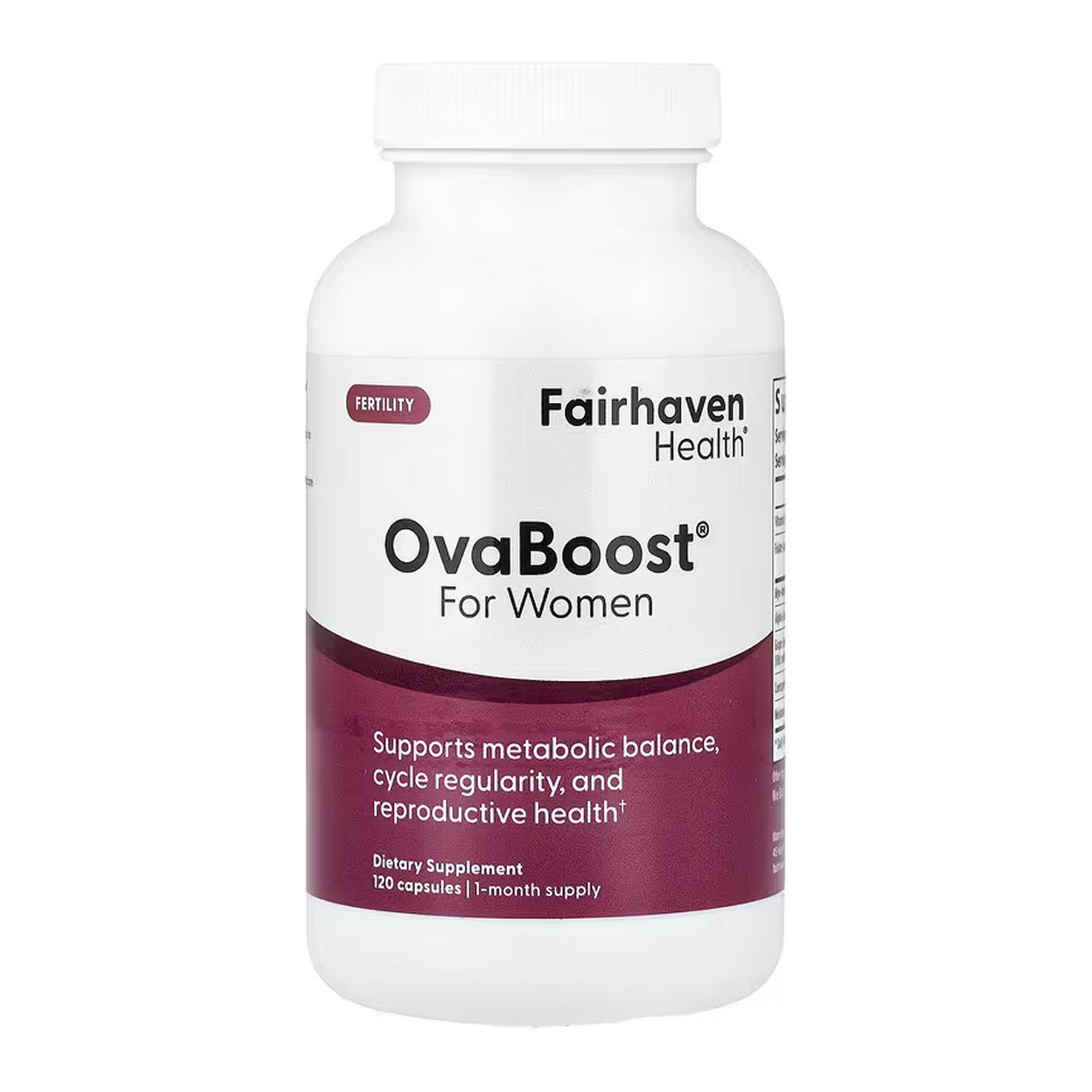 Комплекс для підтримки жіночої репродуктивної системи, Fairhaven Health OvaBoost For Women, 120 капсул