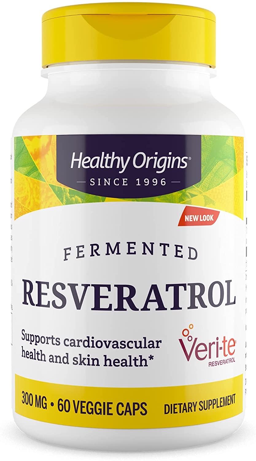 Ресвератрол, Resveratrol, Healthy Origins, 300 мг, 60 капсул