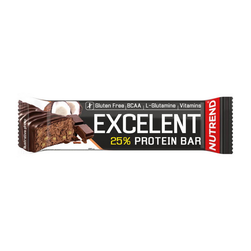 Протеїновий батончик, Nutrend Excelent Protein Bar, 85 г (Шоколад з кокосом)
