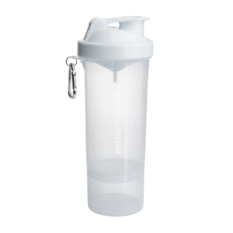 Шейкер, SmartShake Slim NEON Pure White, 500 мл