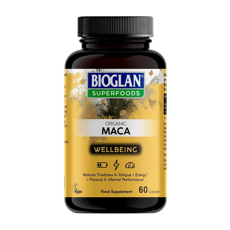 Мака перуанська органічна, Bioglan Organic MACA, 60 капсул
