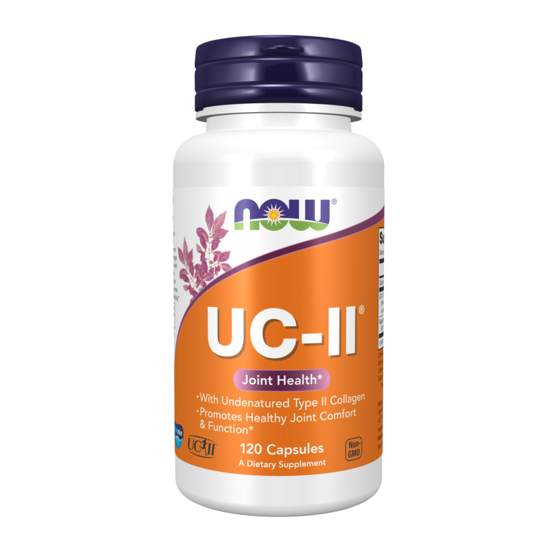 Колаген 2 типу, UC-II, Type II Collagen, Now Foods, для здоров'я суглобів, неденатурований, 120 вегетаріанських капсул