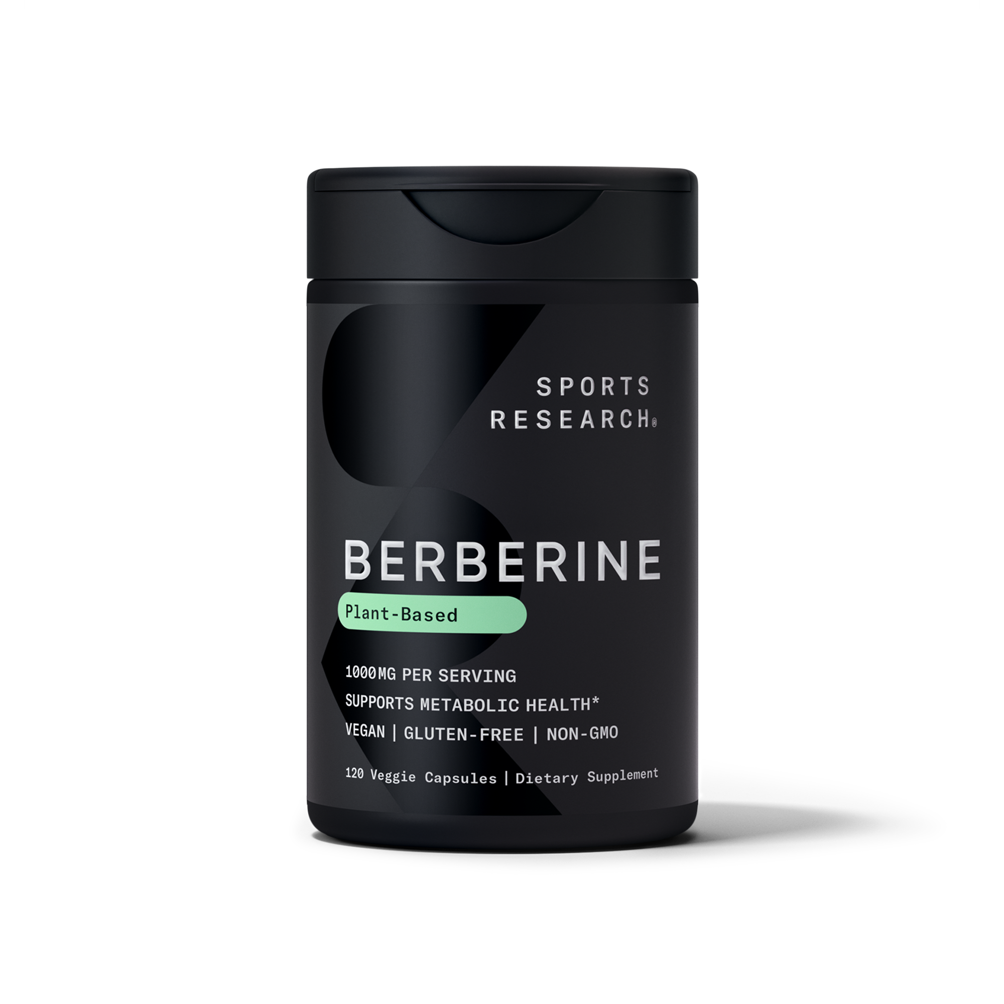Берберин, Sports Research Berberine, 1000 мг, 120 вегетаріанських капсул