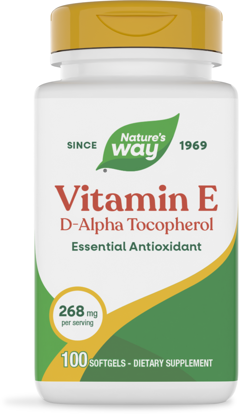 Вітамін Е, Nature's Way Vitamin E, 400 МО, 100 м'яких капсул