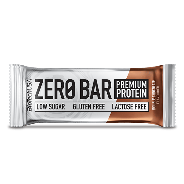 Протеїновий батончик, BioTech Zero Bar, 50 г (подвійний шоколад)
