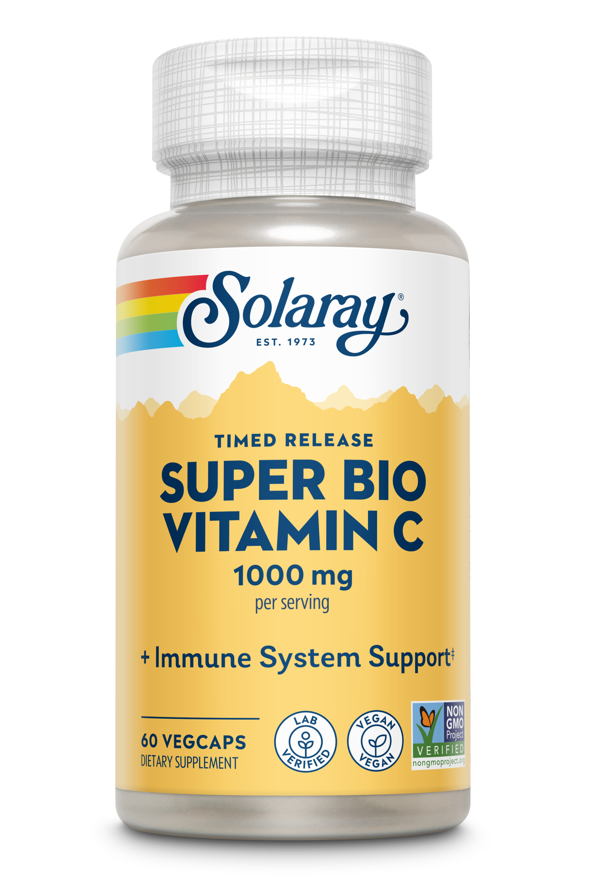 Вітамін С буферизований, Solaray Bio C Buffered, 1000 мг, 60 вегетаріанських капсул