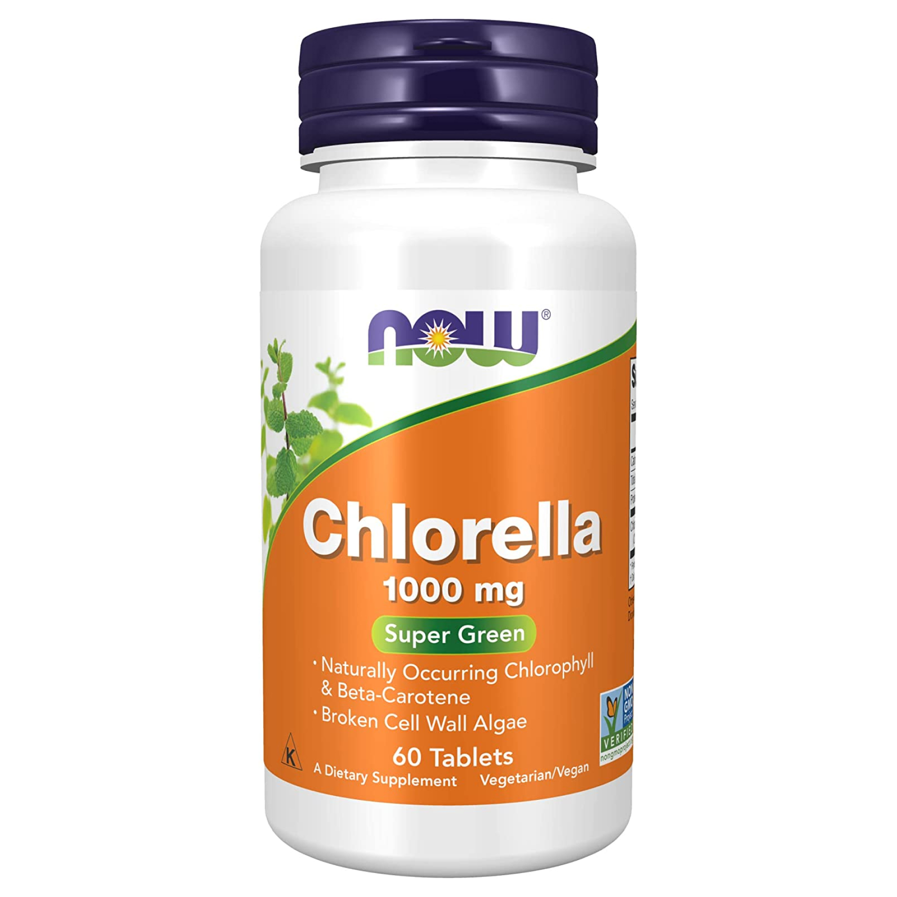Хлорела, Now Foods Chlorella, 1000 мг, 60 таблеток