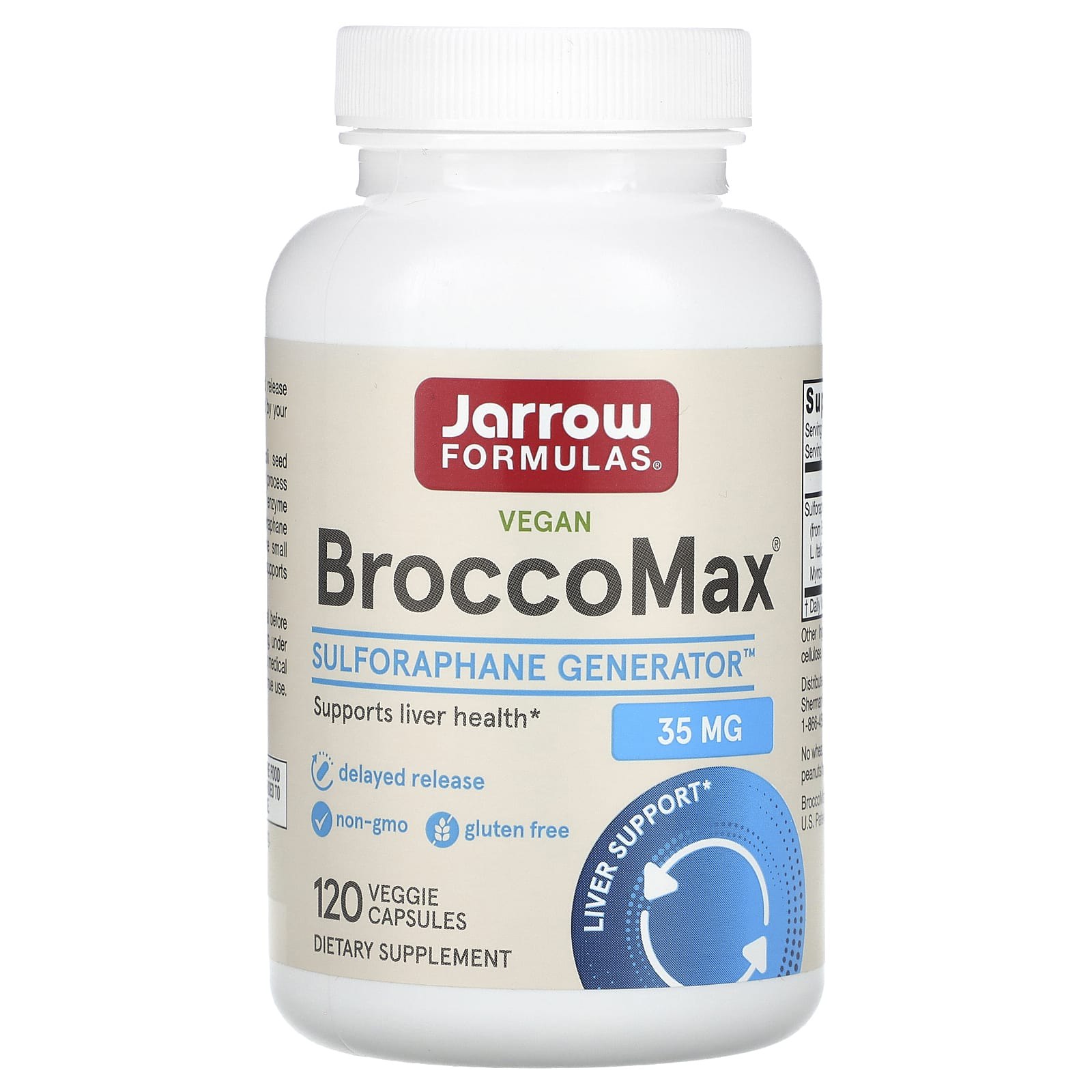 Екстракт броколі, BroccoMax, Jarrow Formulas, 120 рослинних капсул з відстроченим вивільненням