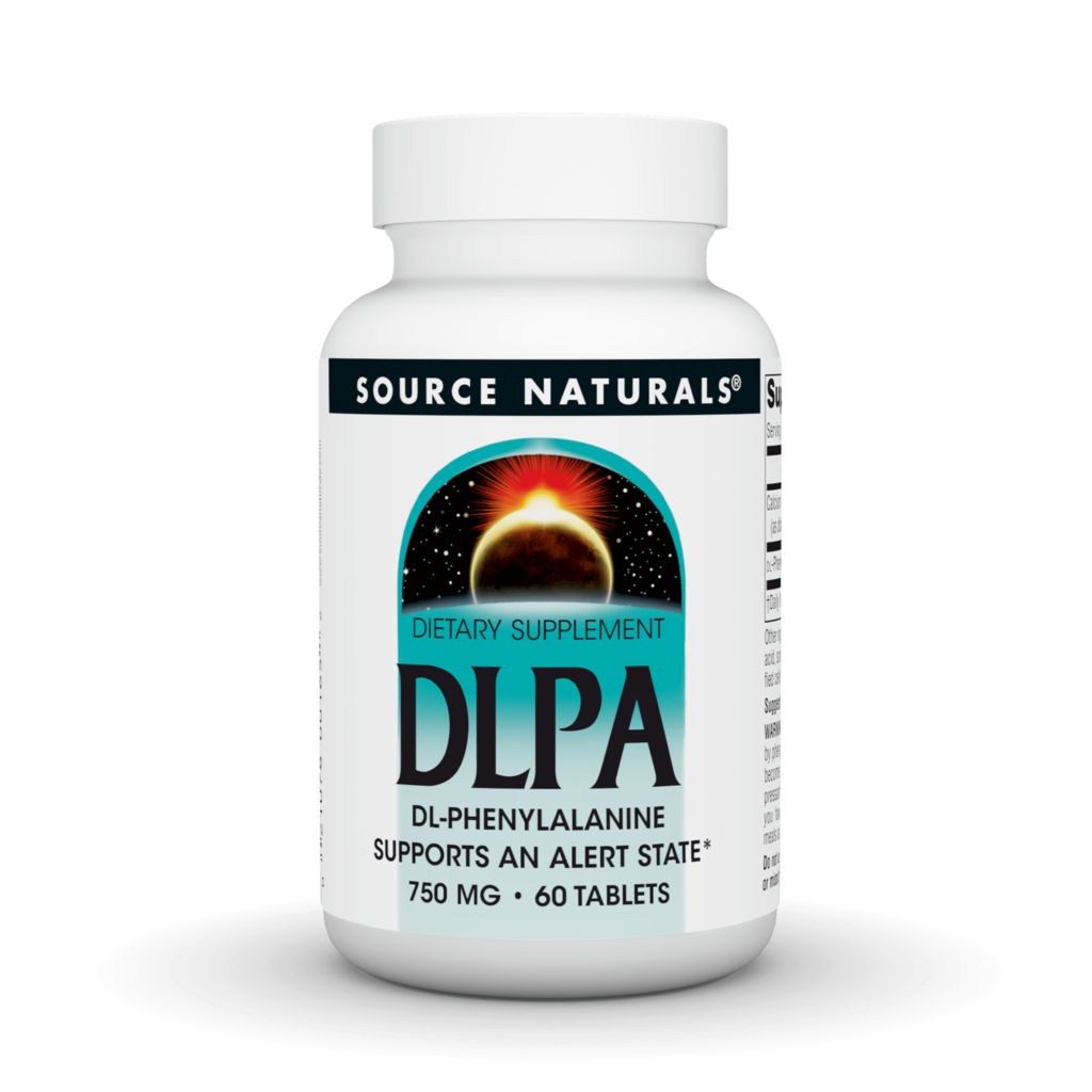 DL-фенілаланін, Source Naturals DL-Phenylalanine, 750 мг, 60 таблеток