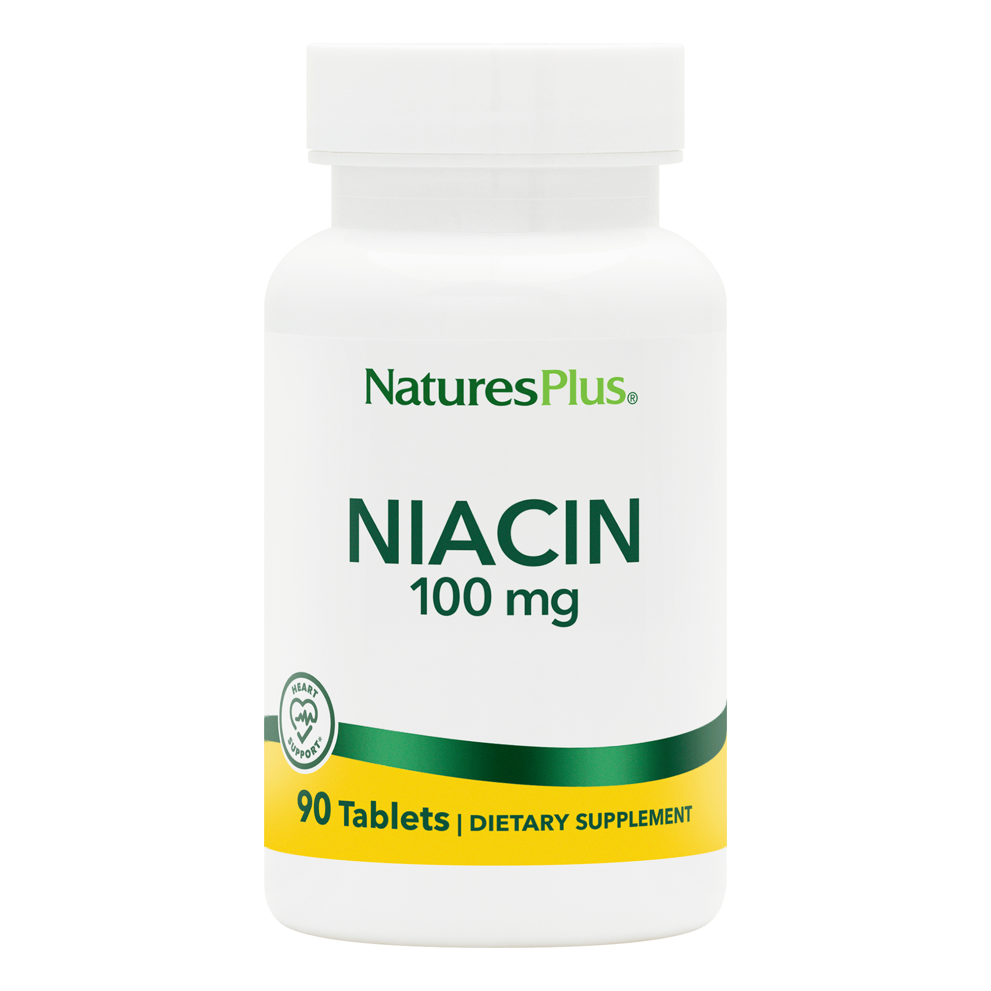 Ніацин, Natures Plus Niacin, 100 мг, 90 таблеток