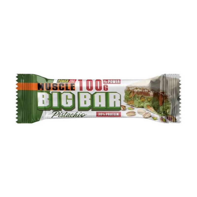 Протеїновий батончик, Power Pro Big Bar, 100 г (Фісташка)