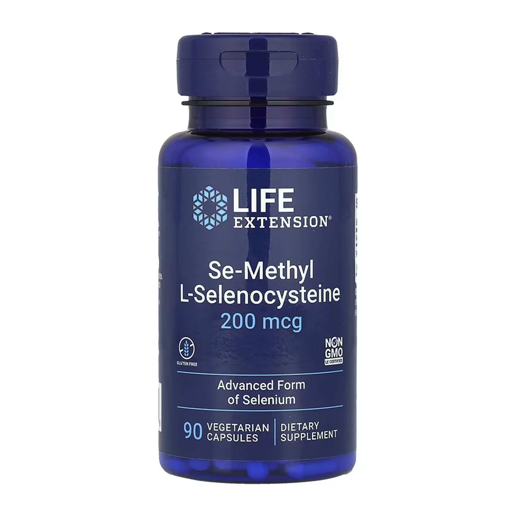 Селен, Life Extension Se-Methyl L-Selenocysteine, 200 мкг, 90 вегетаріанських капсул