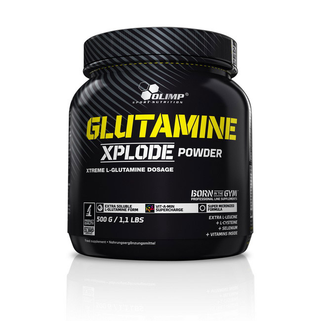 L-глутамін, Olimp Nutrition Glutamine Xplode, 500 г (Лимон)