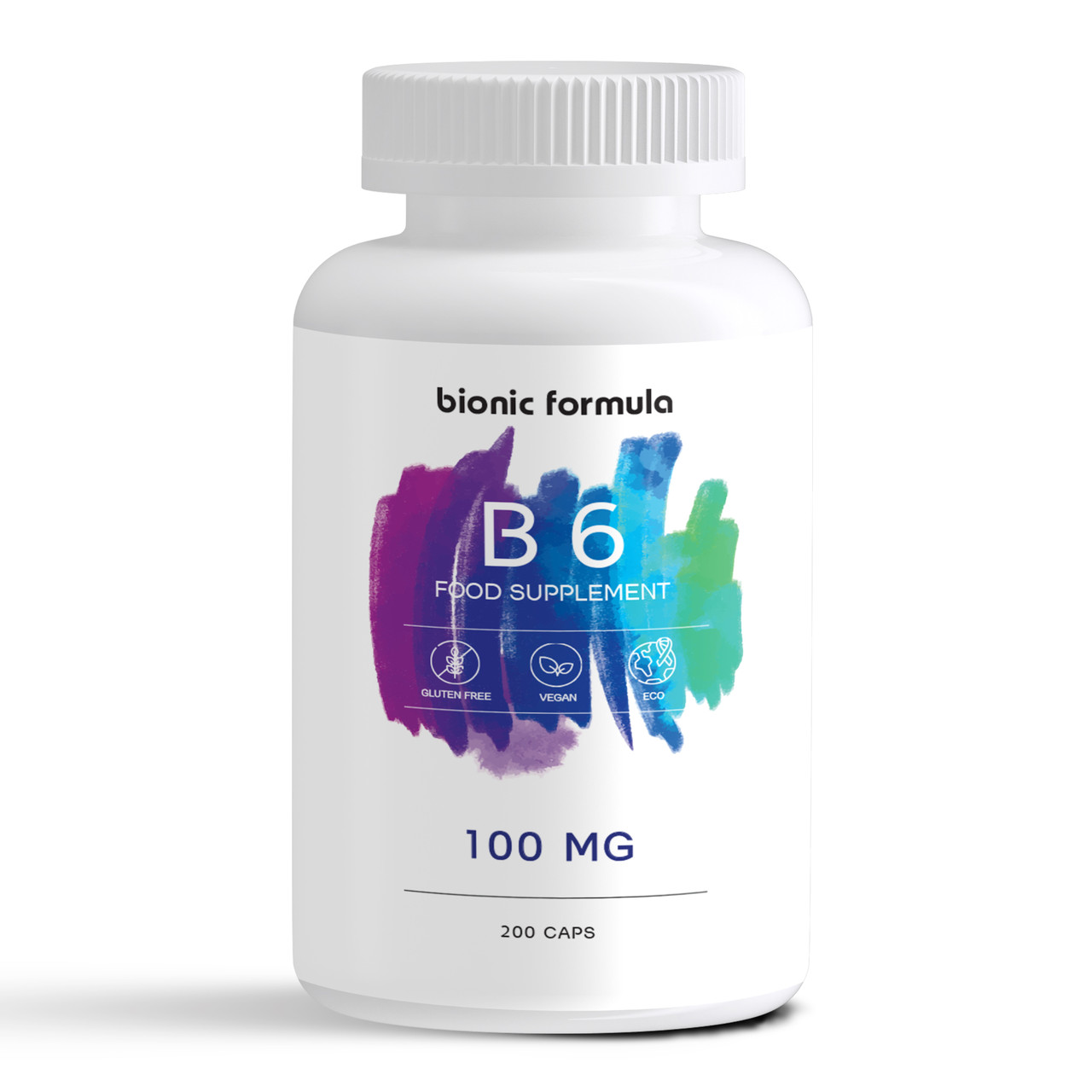 Вітамін B6 (піридоксин), Bionic Formula, 100 мг, 200 капсул