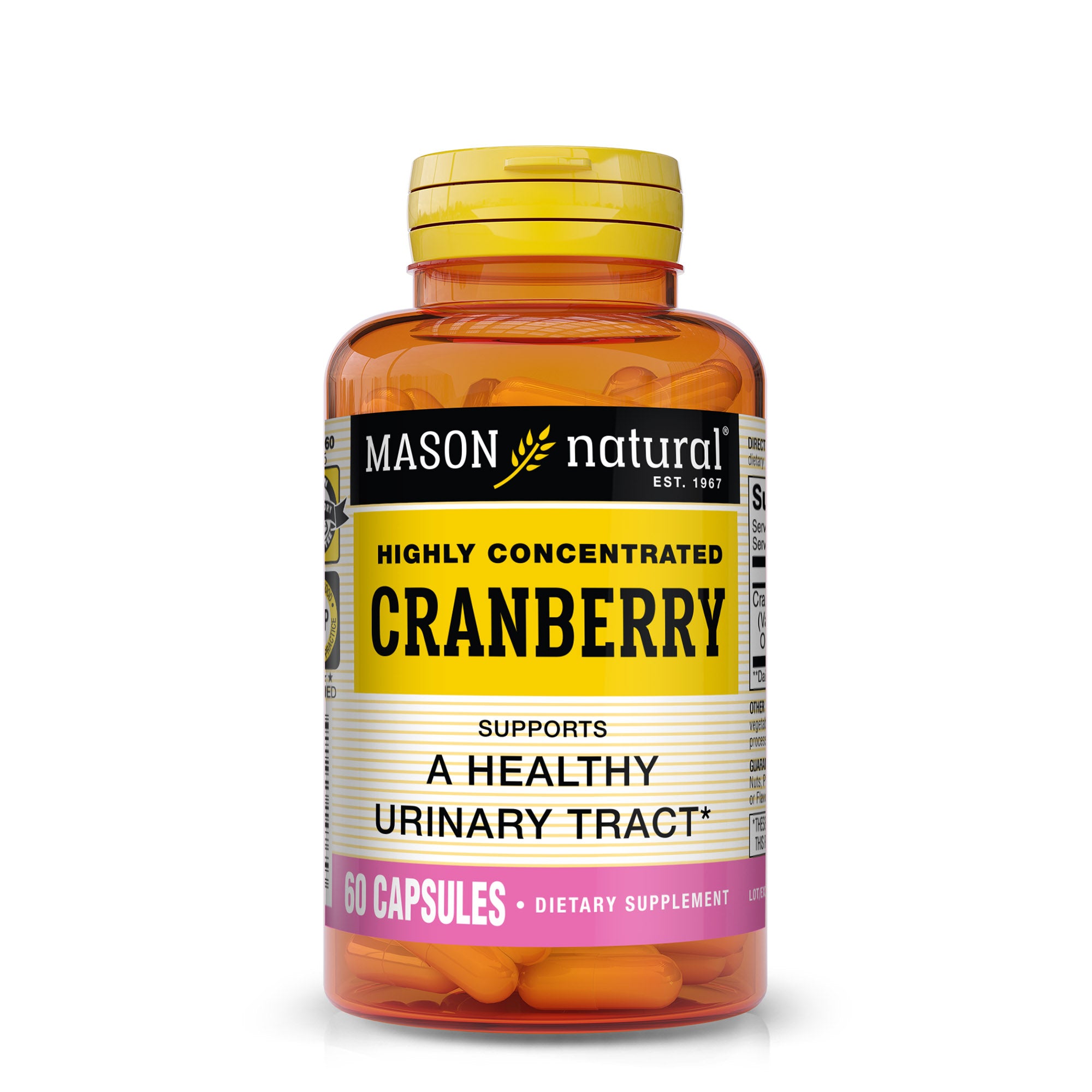 Журавлина, Mason Natural Cranberry, 60 капсул