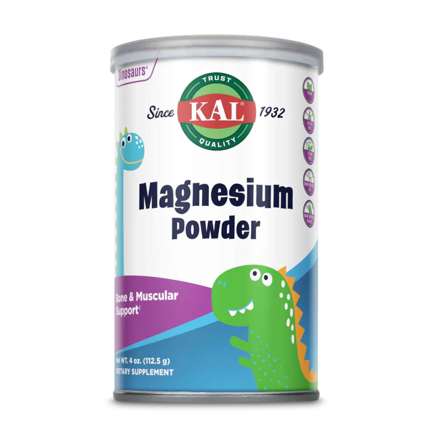 Магній у порошку, Kal Magnesium Powder, 200 мг, 113,4 г