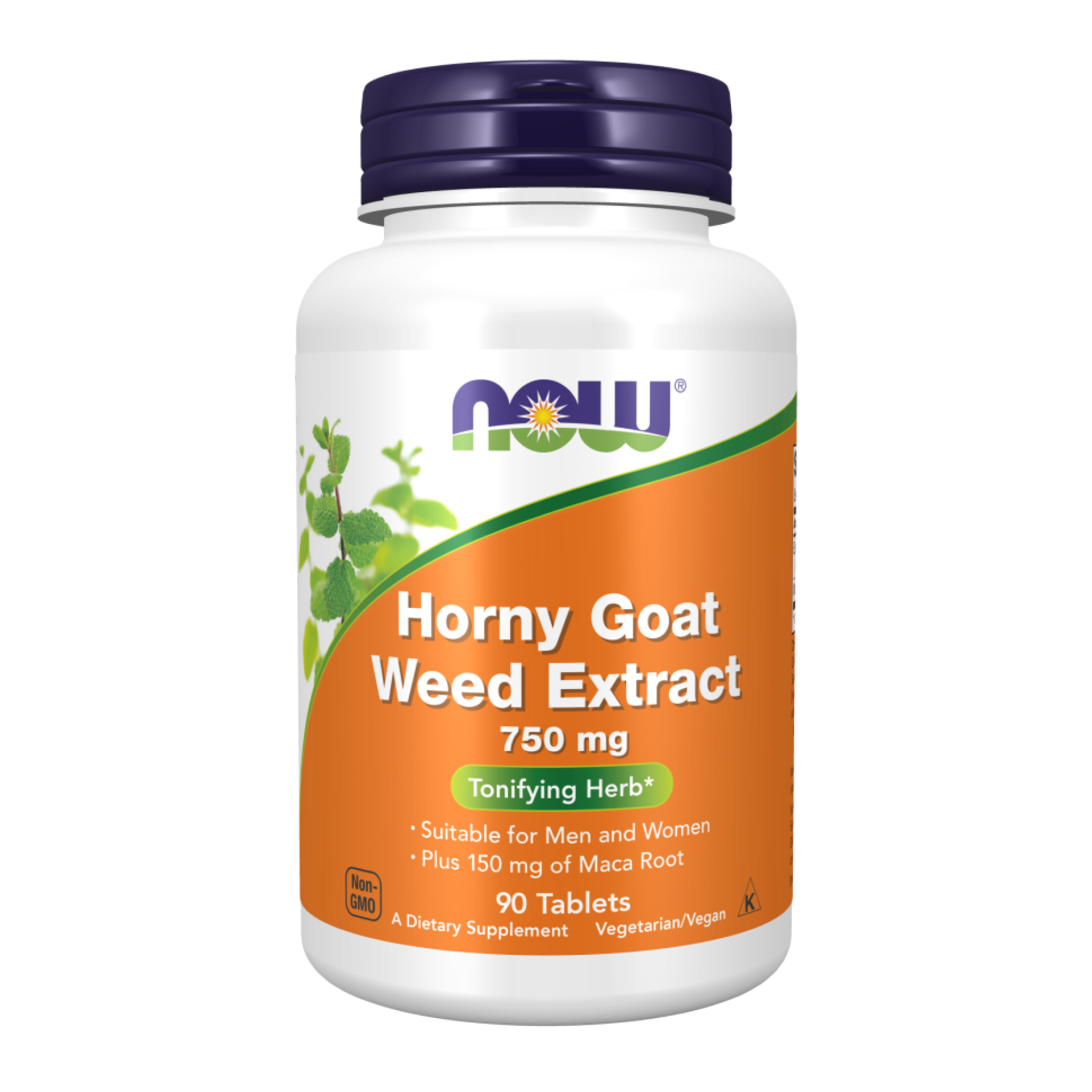 Екстракт горянки з макою, Now Foods Horny Goat Weed Extract, 750 мг, 90 таблеток