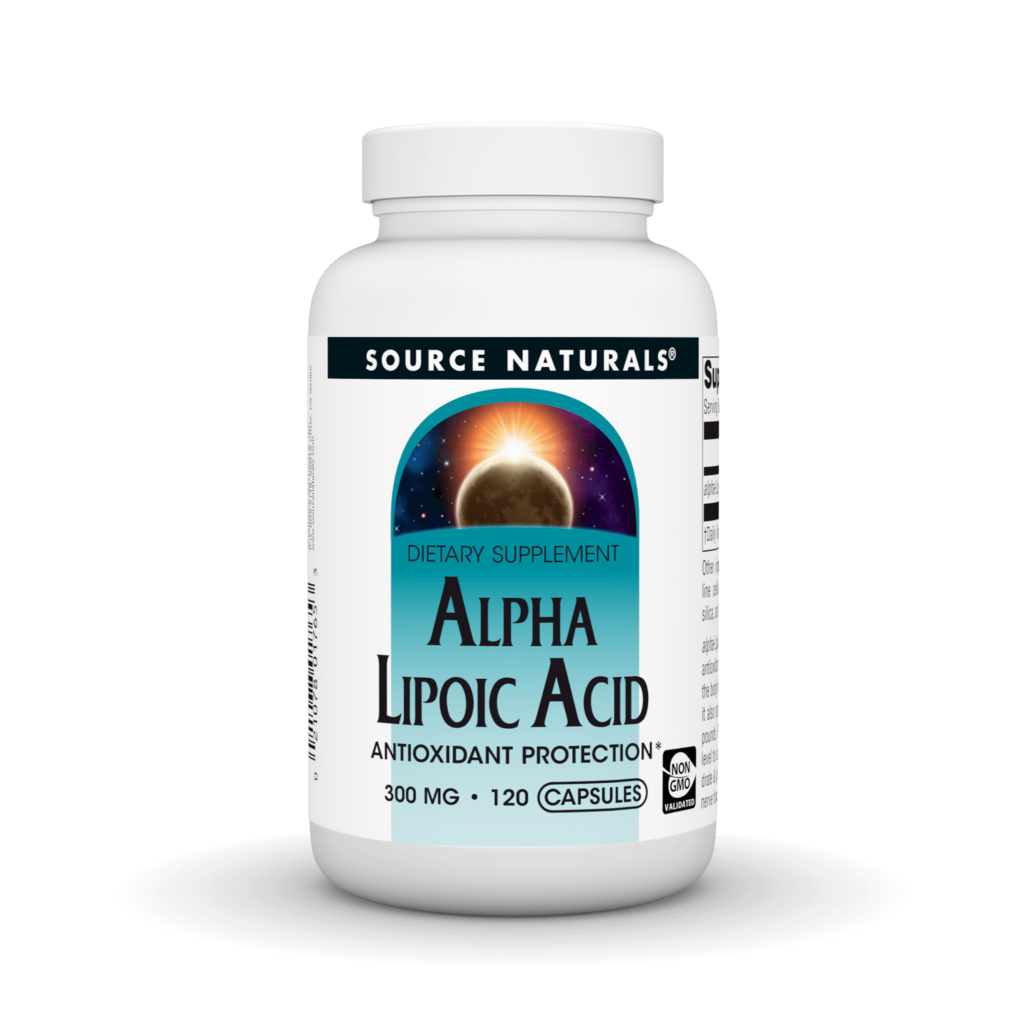 Альфа-ліпоєва кислота, Source Naturals Alpha Lipoic Acid, 300 мг, 120 капсул