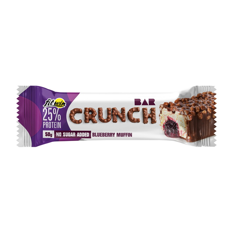 FitWin Crunch Bar No Sugar Added (50 g, blueberry muffin)