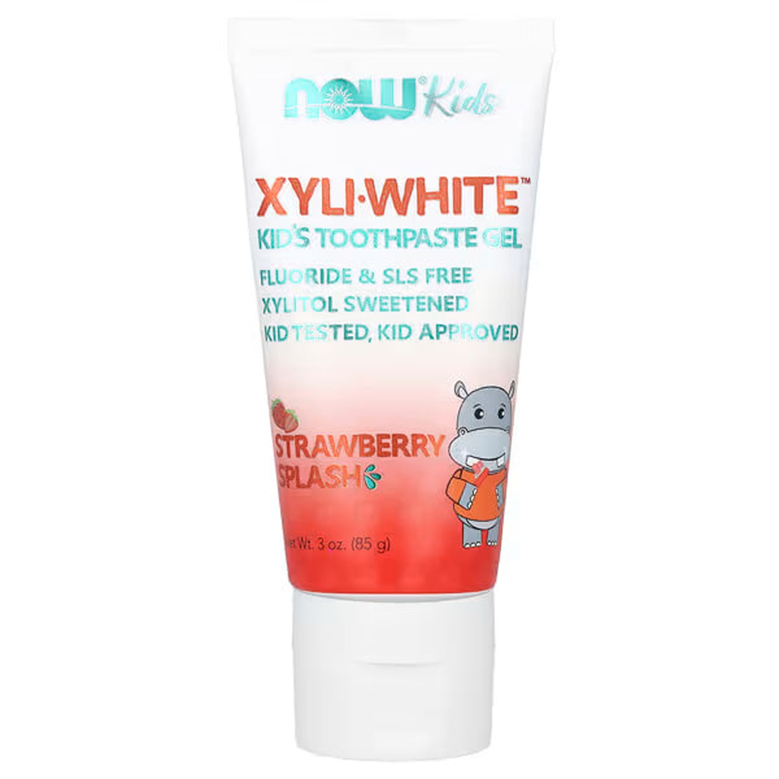 Дитячий зубний гель, Now Foods XyliWhite Kids Toothpaste Gel, 85 г (Полуниця)