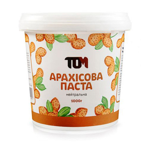 Арахісова паста, TOM peanut butter peanut butter  1000 г. (Класична)