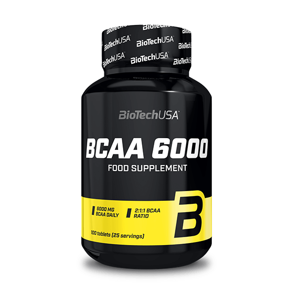 Амінокислоти BCAA, BioTech BCAA 6000, 100 таблеток