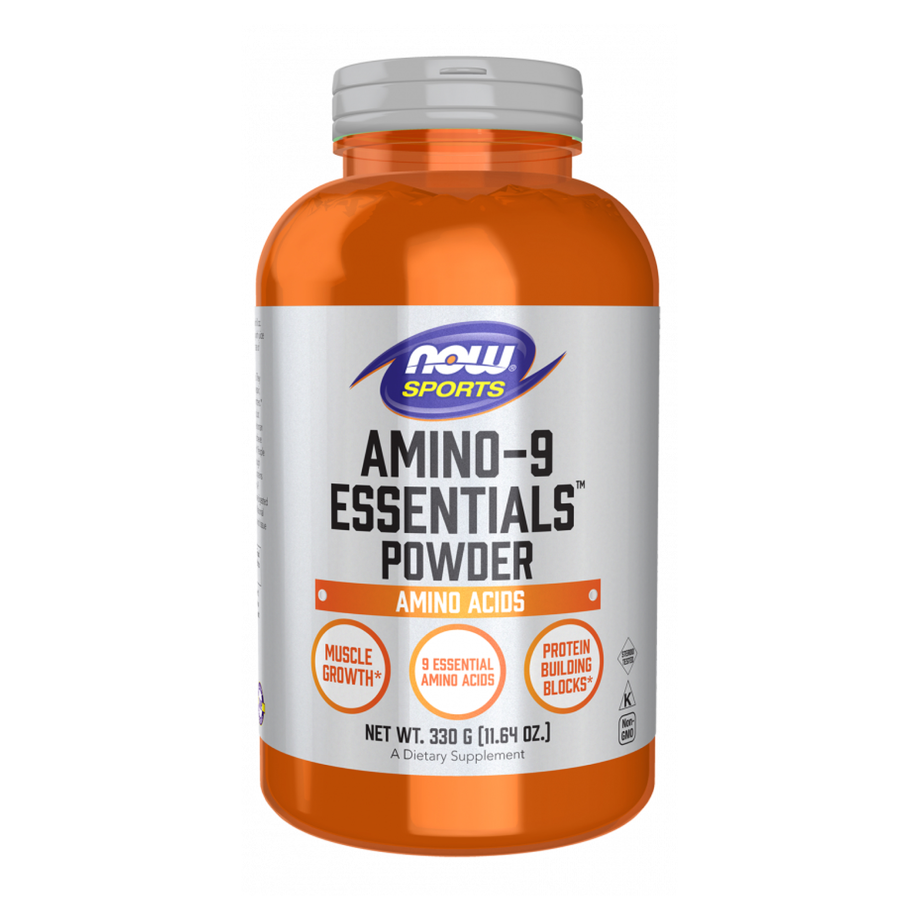 Амінокислоти для спорту, Now Foods Amino-9 Essentials Powder, 330 г