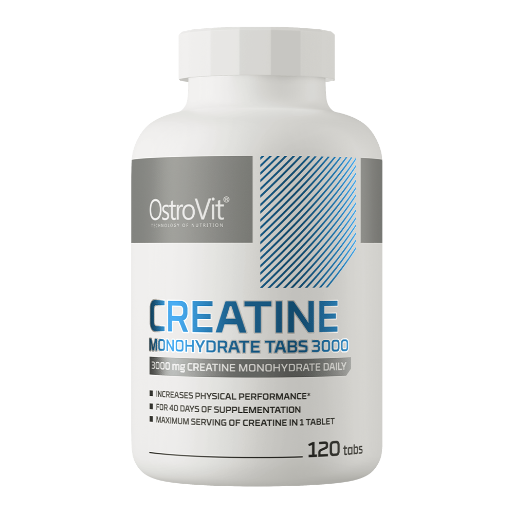Креатин моногідрат, OstroVit Creatine Monohydrate 3000, 3000 мг, 120 таблеток