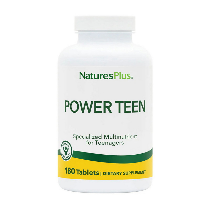 Мультивітаміни для підлітків, Natures Plus Power Teen, 180 таблеток