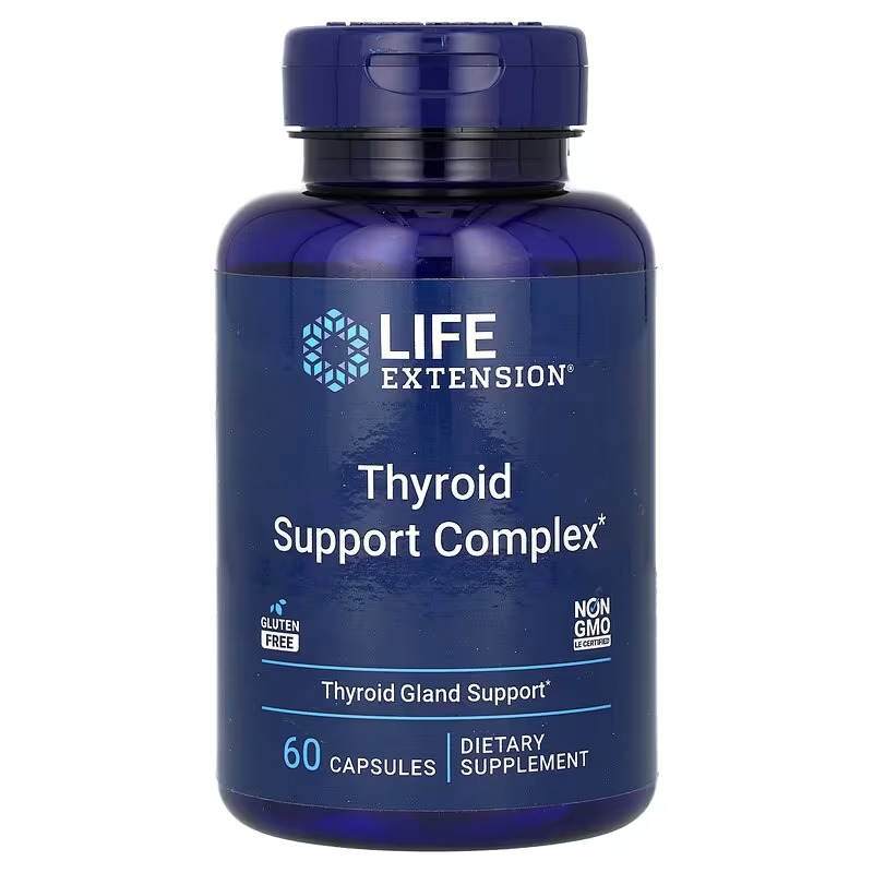 Комплекс для підтримки щитовидної залози, Life Extension Thyroid Support Complex, 60 капсул