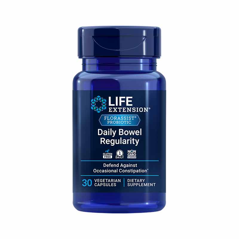 Пробіотик для регулярної роботи кишечника, Life Extension Florassist Probiotic, 57,5 мг, 30 вегетаріанських капсул