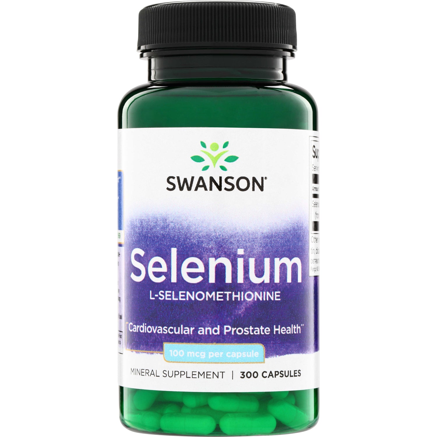 Селен L-селенометіонін, Swanson Selenium L-Selenomethionine, 100 мкг, 300 капсул