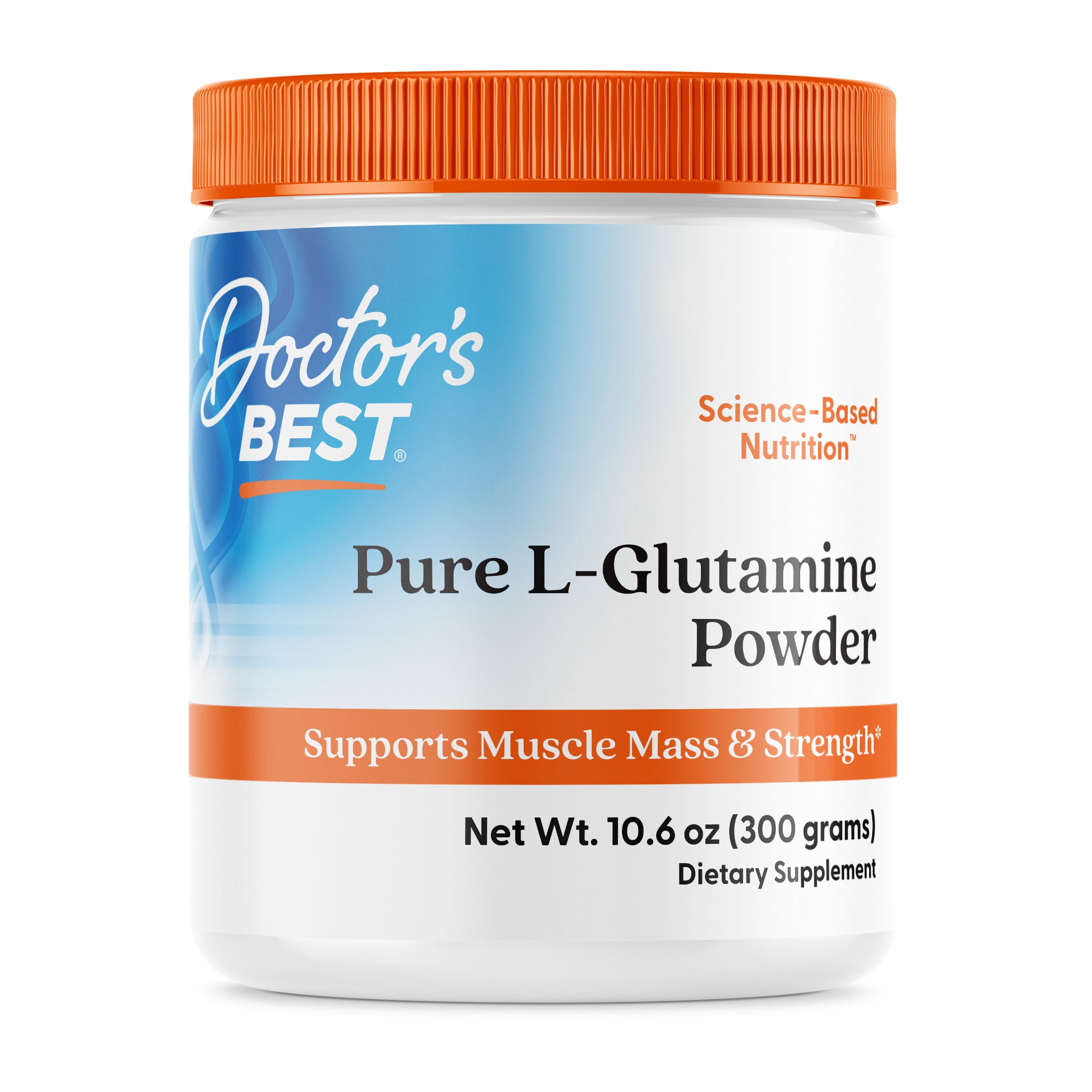 Глутамін, Pure L-Glutamine, Doctor's Best, порошок, 300 г