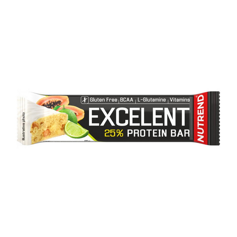 Протеїновий батончик, Nutrend Excelent Protein Bar, 85 г (Лайм з папаєю)