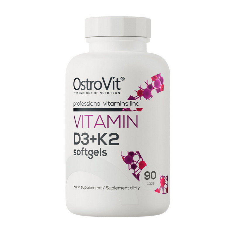 OstroVit Vitamin D3 + K2 softgels (90 caps)