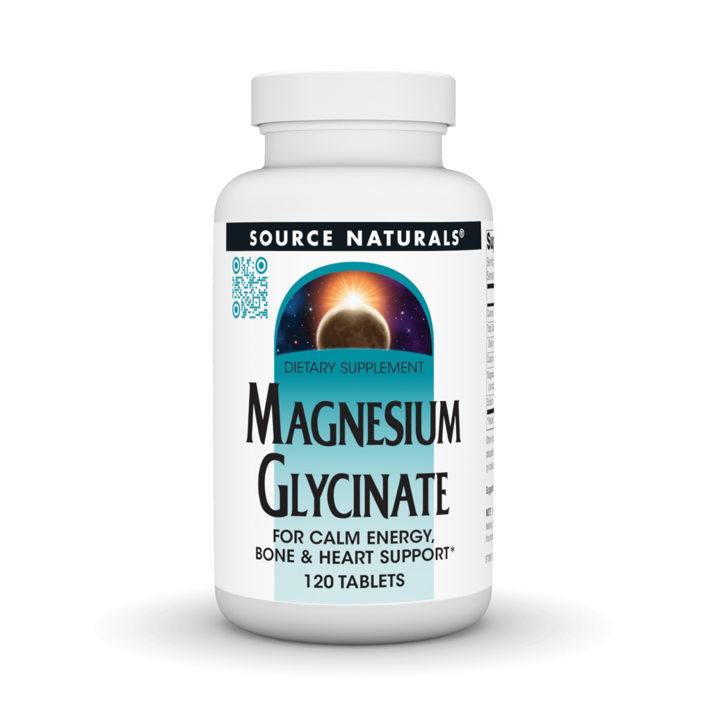 Магній гліцинат, Source Naturals Magnesium Glycinate, 120 таблеток