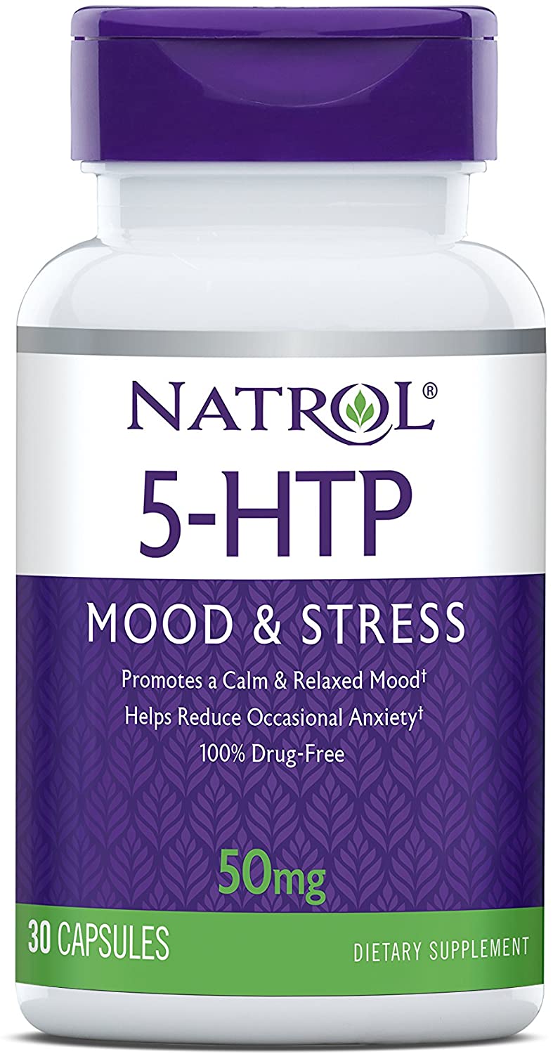 5-гідрокситриптофан, Natrol 5-HTP, 50 мг, 30 капсул