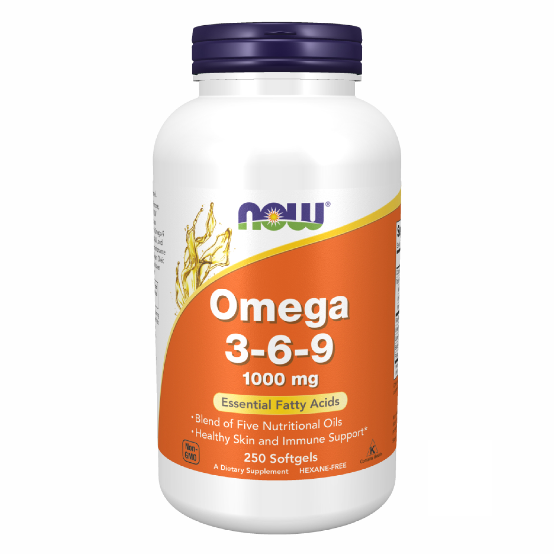 Омега 3-6-9, Now Foods Omega 3-6-9, 1000 мг, 250 м'яких капсул