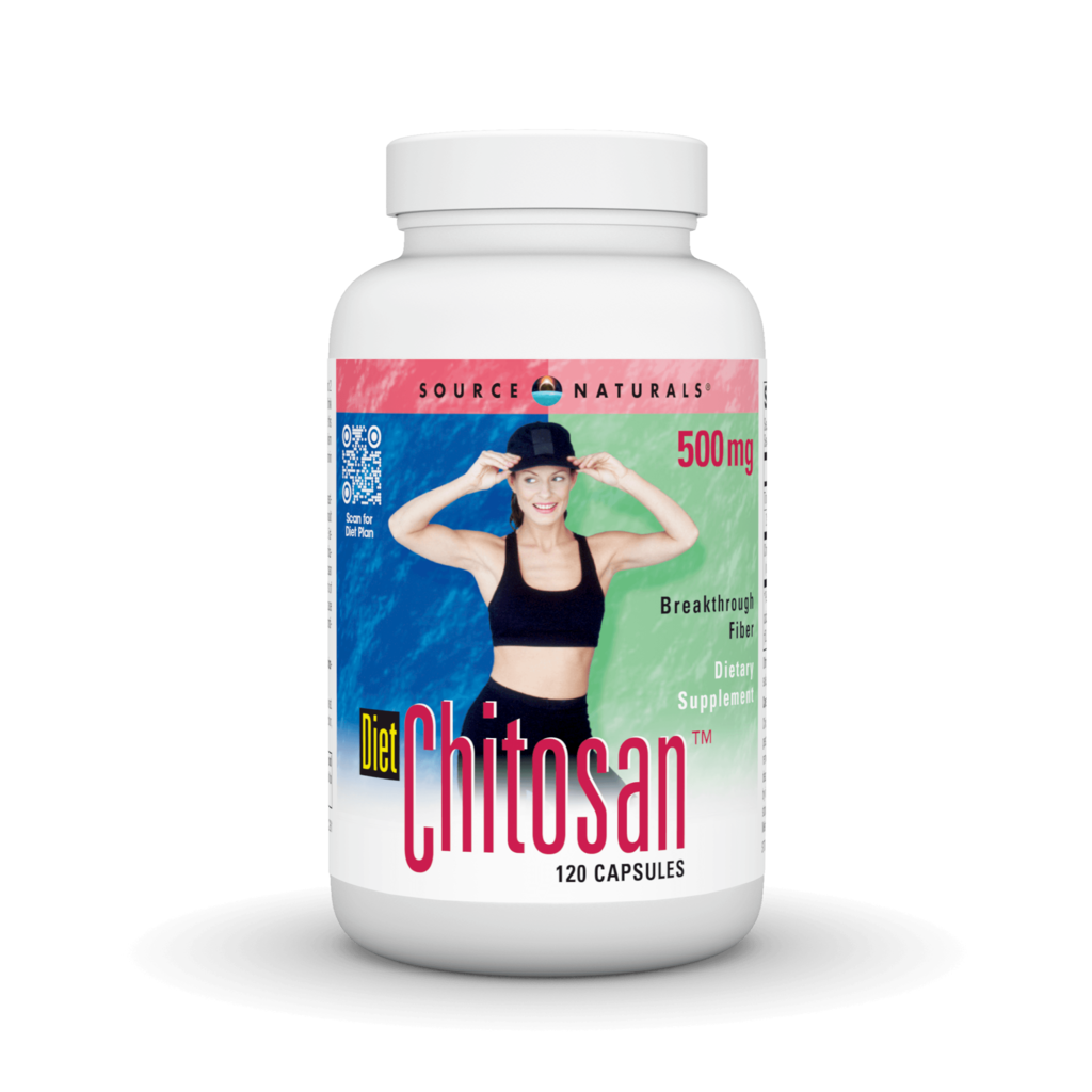 Хітозан для схуднення, Source Naturals Diet Chitosan, 500 мг, 120 капсул