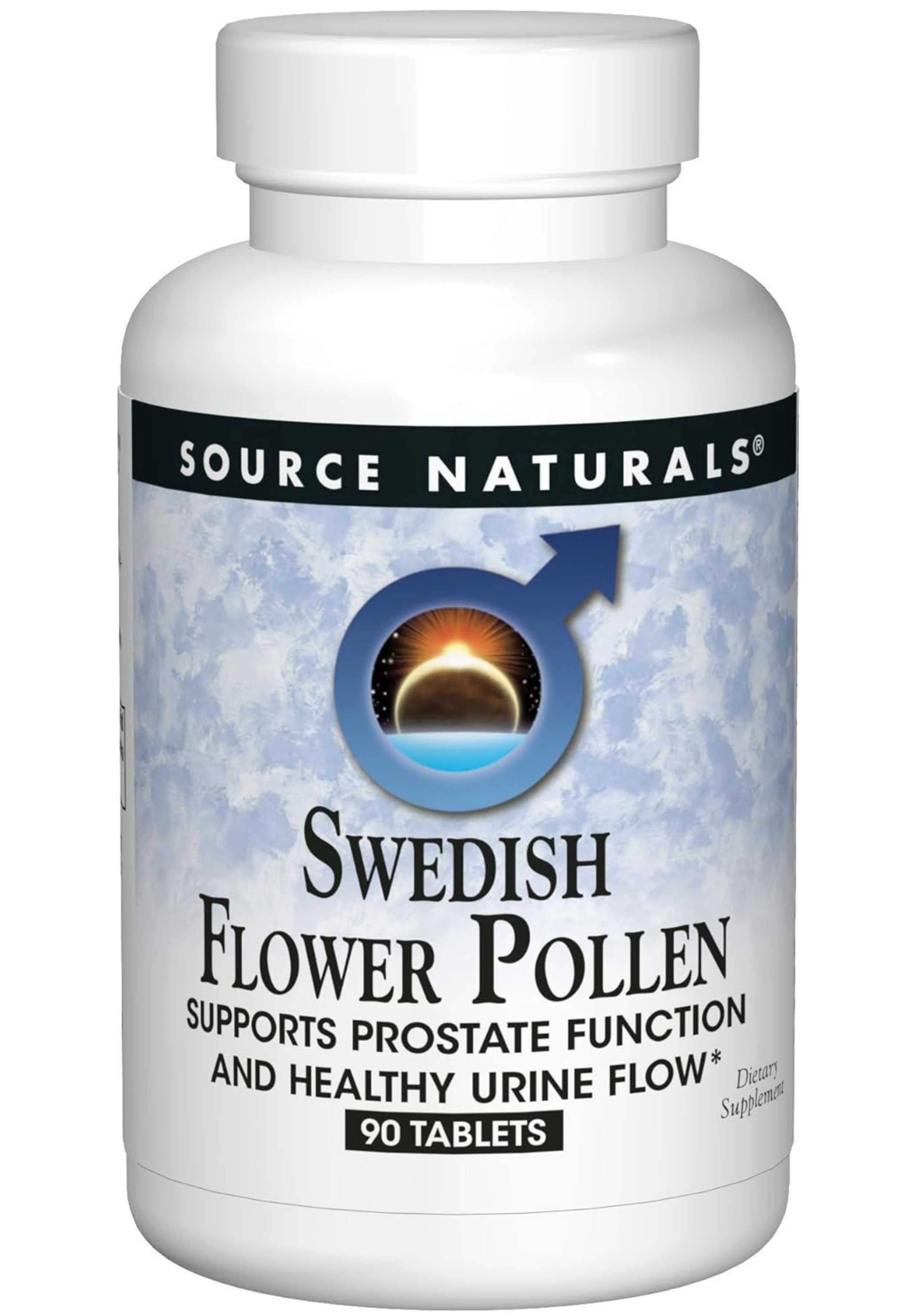 Комплекс для Підтримки Функції Простати, Swedish Flower Pollen, Source Naturals, 90 таблеток