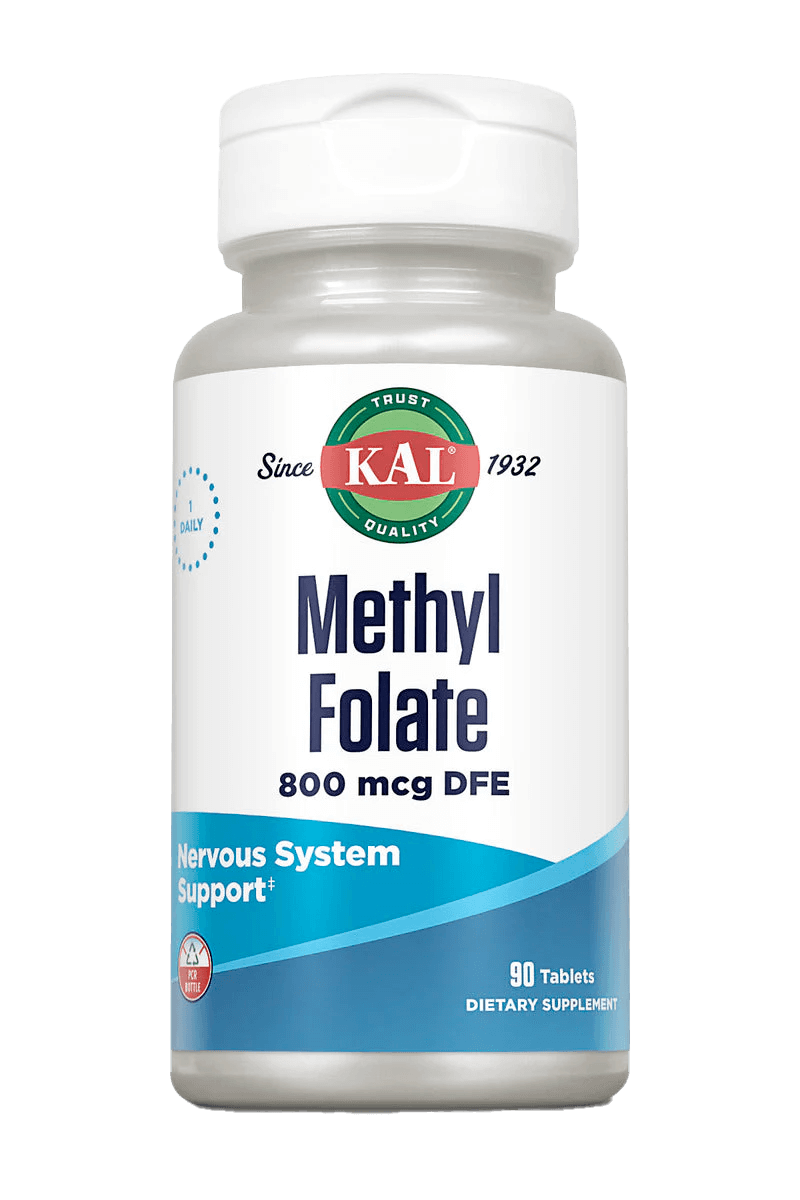 Метилфолат (вітамін B9), Kal Methyl Folate, 800 мкг, 90 таблеток