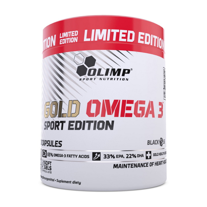 Омега-3 жирные кислоты, Olimp Nutrition Gold Omega 3 Sport Edition, 200 капсул