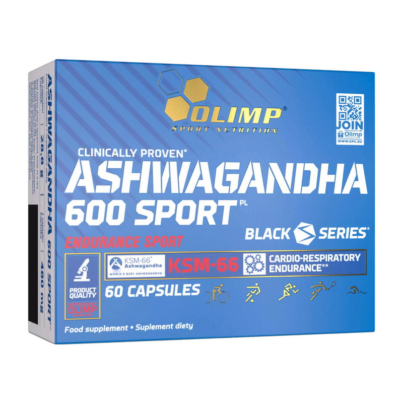 Екстракт ашваганди, Olimp Nutrition Ashwagandha 600 Sport, 60 капсул