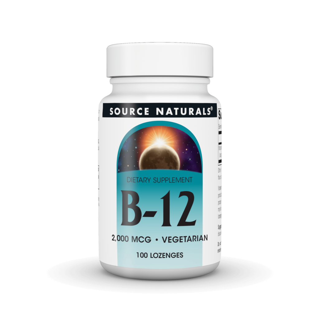 Вітамін В12, Source Naturals MethylCobalamin B12 Fast Melt, 2000 мкг, 100 таблеток