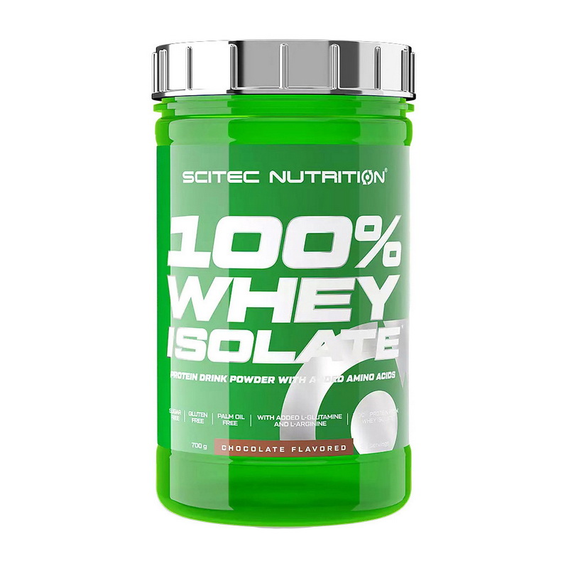 Протеїн сироватковий ізолят, Scitec Nutrition 100% Whey Protein Isolate, 700 г (Банан)