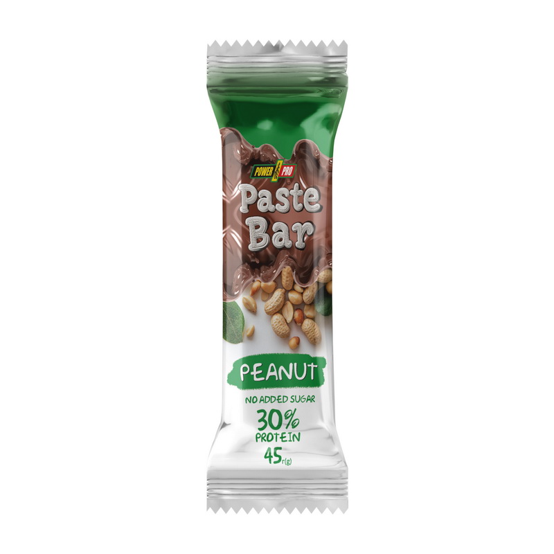 Протеїновий батончик, Power Pro Paste Bar, 45 г (Арахіс)